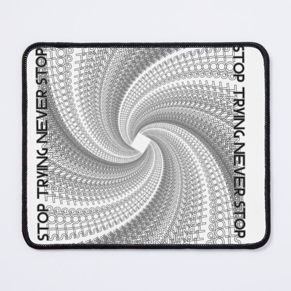 Item preview, Never Stop Trying Motivational Typography Design designed and sold by Trendy Fashion Store.