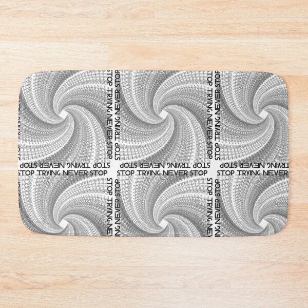 Item preview, Never Stop Trying Motivational Typography Design designed and sold by Trendy Fashion Store.