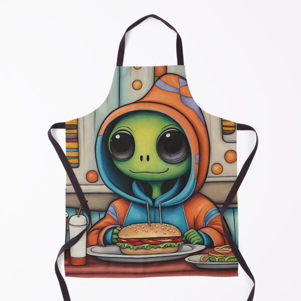 Item preview, Alien eating a burger designed and sold by Colin Bentham.