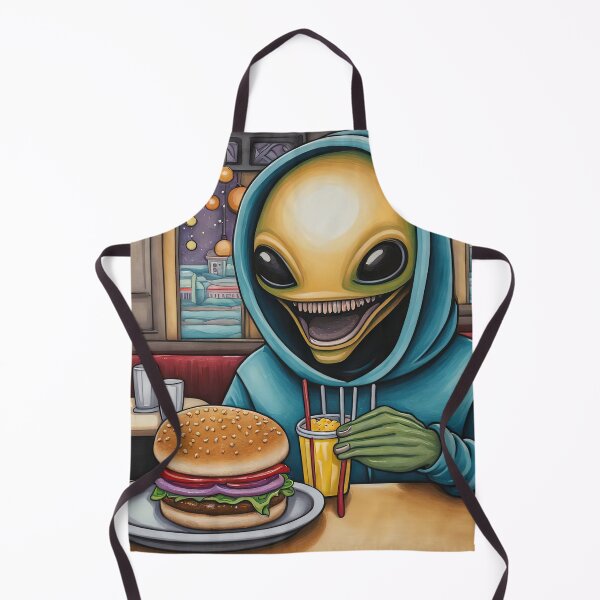 Item preview, Alien eating a burger designed and sold by Colin Bentham.