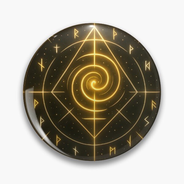 Item preview, “Quantum Glyph Portal Emblem — Seal of Activation and Transmission” designed and sold by LUMINOUS LUCIDITY.