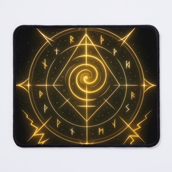 Item preview, “Quantum Glyph Portal Emblem — Seal of Activation and Transmission” designed and sold by LUMINOUS LUCIDITY.