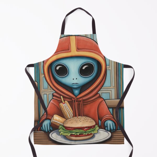 Item preview, Alien eating a burger designed and sold by Colin Bentham.