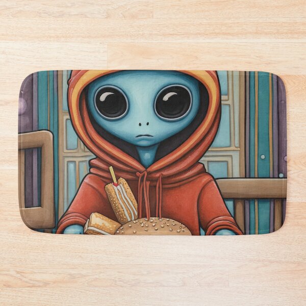 Item preview, Alien eating a burger designed and sold by Colin Bentham.