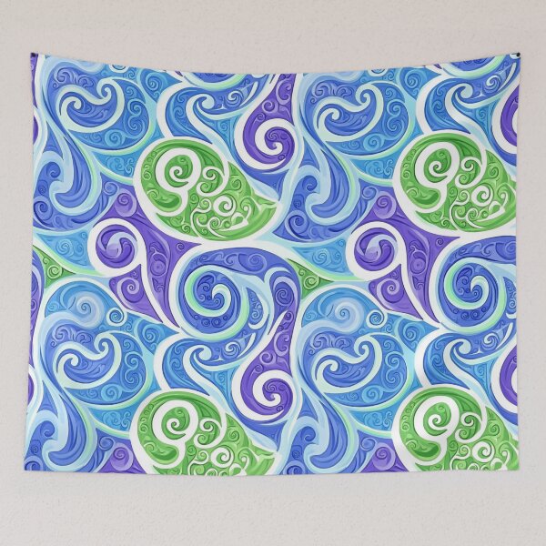 Item preview, New Zealand Māori Paua Pattern Koru Design Pattern designed and sold by GrinGalore.