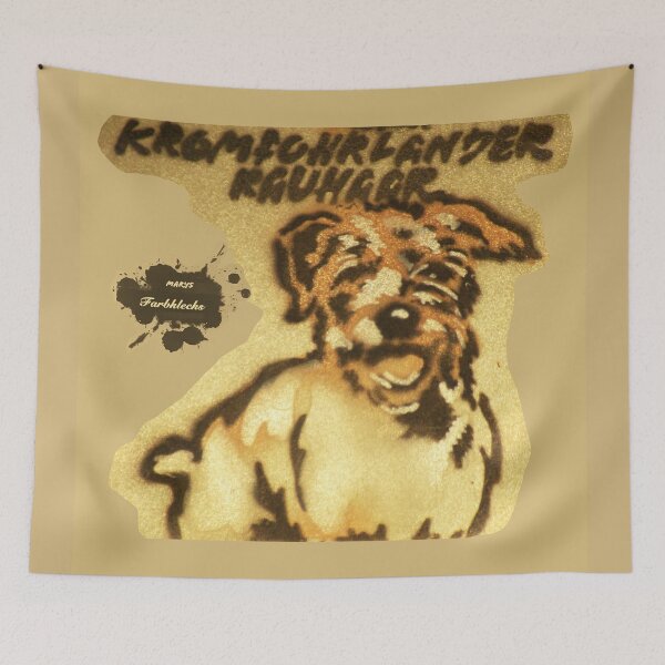 Item preview, A joyful Kromfohrländer Wirehaired designed and sold by marysfarbklecks.