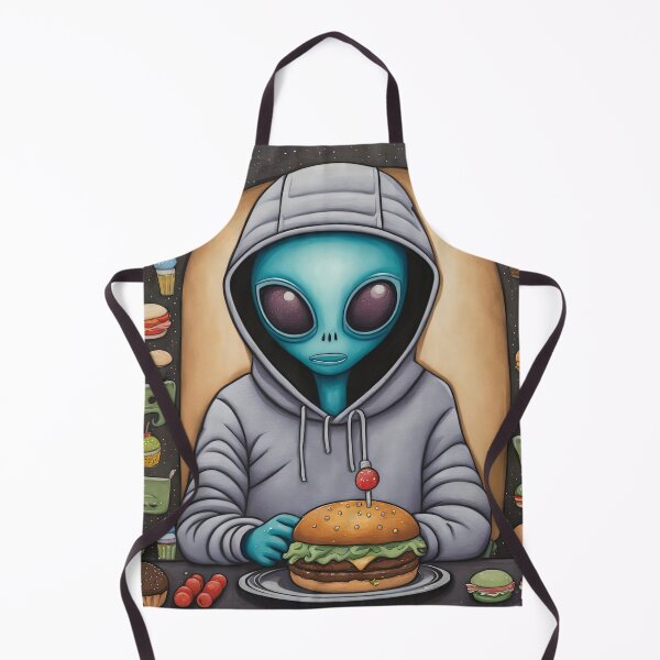 Item preview, Alien eating a burger designed and sold by Colin Bentham.