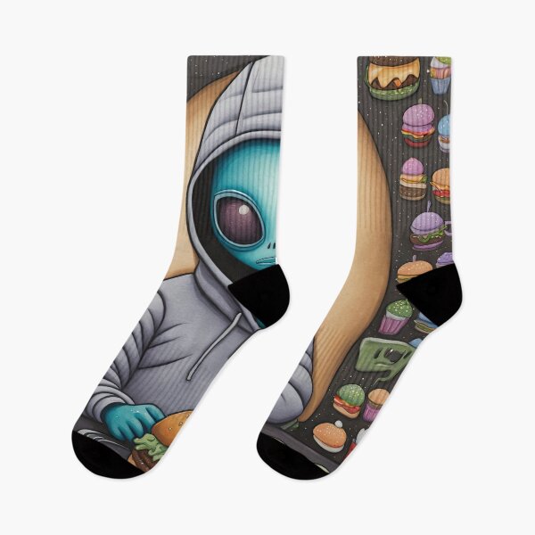 Item preview, Alien eating a burger designed and sold by Colin Bentham.