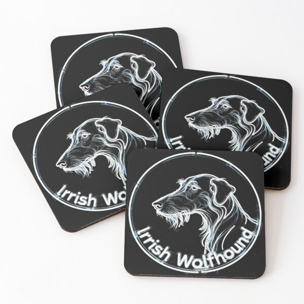 Item preview, Circle Neon Lamp Irish Wolfhound designed and sold by forget45studio.