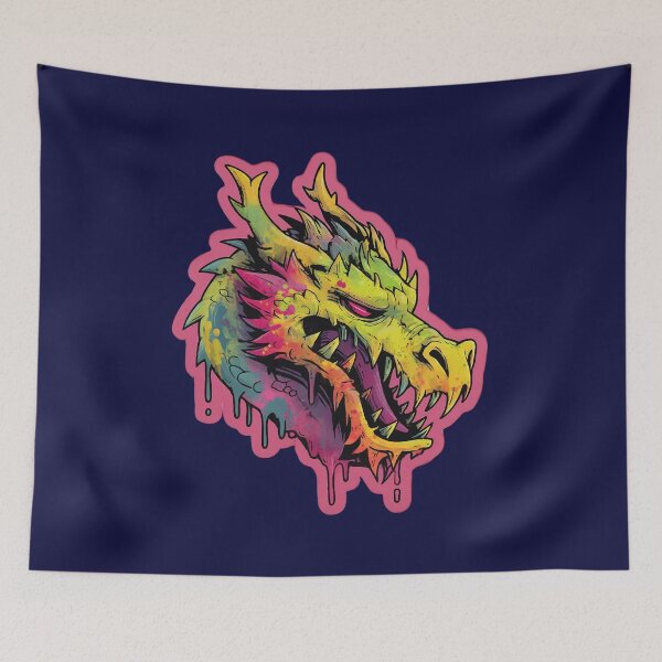 Item preview, Graffiti Dragon – Neon Spray Paint Wildstyle Design designed and sold by Meiersbeste.