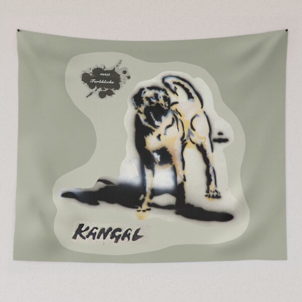 Item preview, A Kangal stands on the street designed and sold by marysfarbklecks.