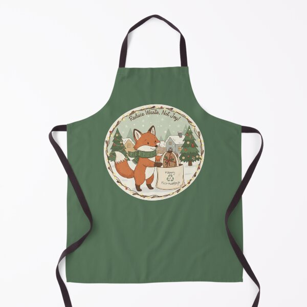Item preview, Eco-Friendly Christmas Fox – Reduce Waste, Not Joy designed and sold by MerchYouSearch.