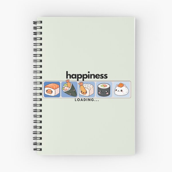 Item preview, Happiness load bar - sushi (blue bar) designed and sold by anokiwear.