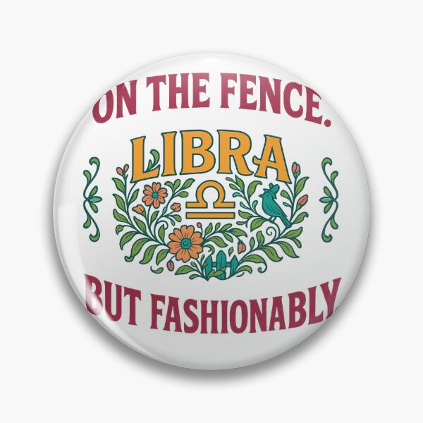 Item preview, Libra “On the fence. But fashionably.” Art Nouveau T-Shirt | Funny Zodiac Tee designed and sold by MySpiritTravels.