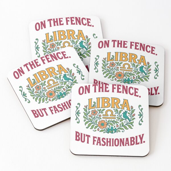 Item preview, Libra “On the fence. But fashionably.” Art Nouveau T-Shirt | Funny Zodiac Tee designed and sold by MySpiritTravels.