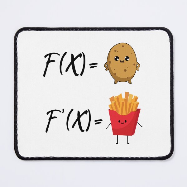 Item preview, The derivative of a potato Funny math jokes French Fires designed and sold by SkeletonsDanger.