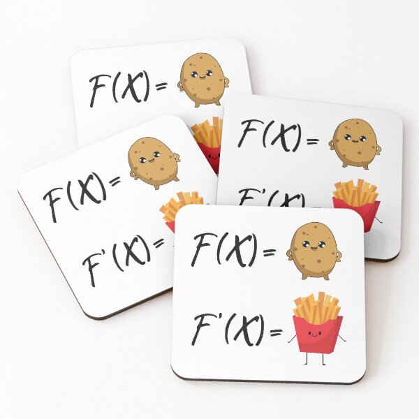 Item preview, The derivative of a potato Funny math jokes French Fires  designed and sold by SkeletonsDanger.