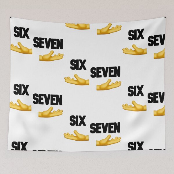 Item preview, hands six seven meme 6 7 designed and sold by Meme_shop.
