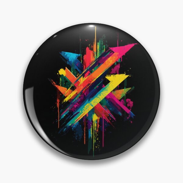 Item preview, Graffiti Arrows – Abstract Neon Street Art Spraypaint designed and sold by Meiersbeste.
