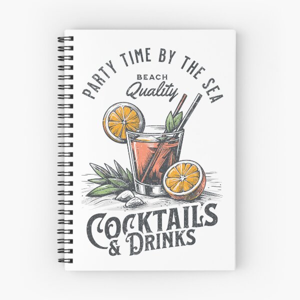Item preview, Party Time by the Sea – Vintage Cocktail & Drinks Illustration designed and sold by Broken Minimalister.