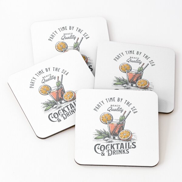 Item preview, Party Time by the Sea – Vintage Cocktail & Drinks Illustration designed and sold by Broken Minimalister.
