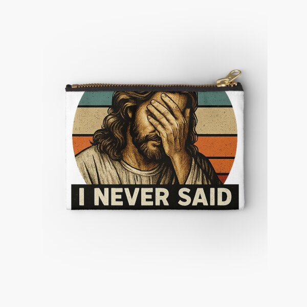 Artikelvorschau, Jesus facepalm - "Das habe ich nie gesagt" lustiges Retro -T -Shirt entworfen und verkauft von Ajdaprint.