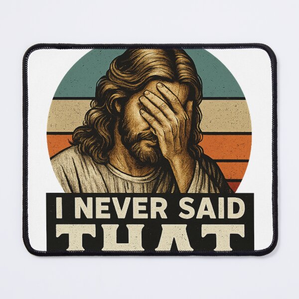 Item preview, Jesus Facepalm – “I Never Said That” Funny Retro Tee designed and sold by Ajdaprint.