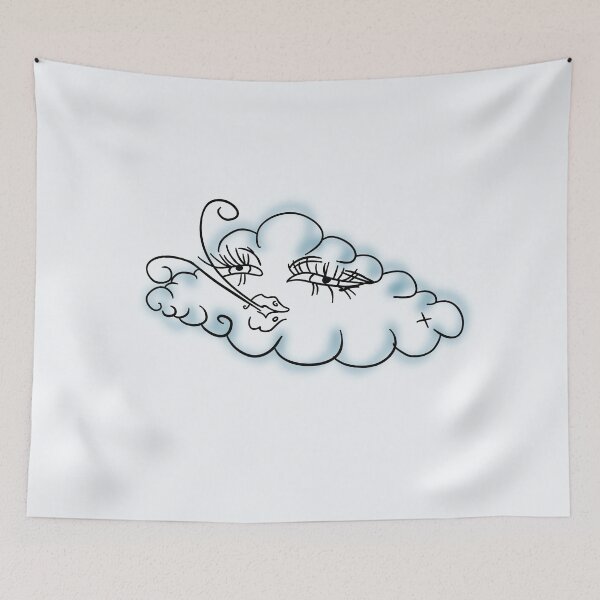 Item preview, retro cloud blowing out wind designed and sold by moonna designs.