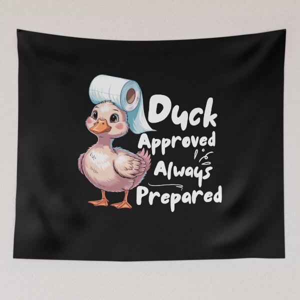 Item preview, Cute Duck Approved Toilet Paper Roll Hat Funny Quotes designed and sold by Sasikharn.
