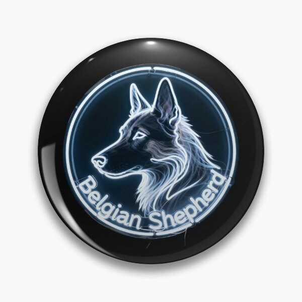 Item preview, Circle Neon Lamp Belgian Shepherd designed and sold by forget45studio.