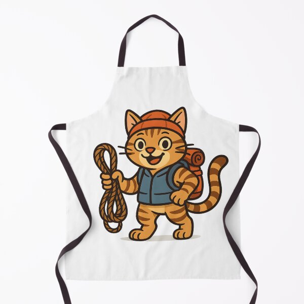 Item preview, Orange Cat Ready for Hiking Adventure designed and sold by SassyArtistry.