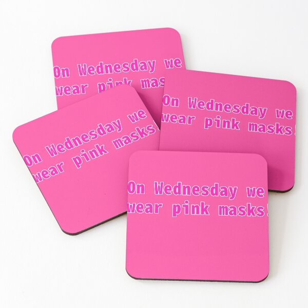 Item preview, On Wednesday We Wear Pink Masks designed and sold by LuciaMoren.