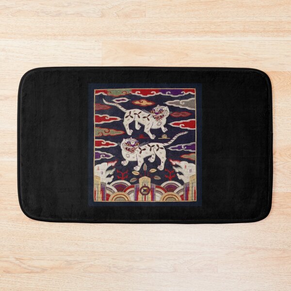 Item preview, Korean tradition tiger embroidery print designed and sold by Yuza Art.