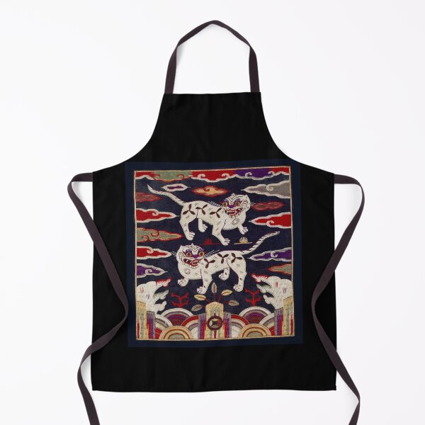 Item preview, Korean tradition tiger embroidery print designed and sold by Yuza Art.