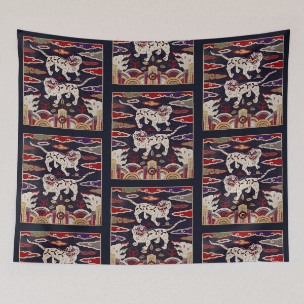 Item preview, Korean tradition tiger embroidery print designed and sold by Yuza Art.