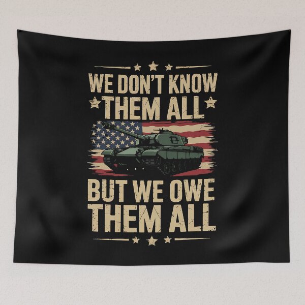 Item preview, We Owe Them All Patriotic Military Memorial Day Veterans Day designed and sold by BakeryDozen.