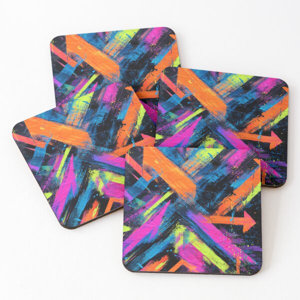 Item preview, Graffiti Mural Arrows – Neon Street Art Spraypaint Design designed and sold by Meiersbeste.