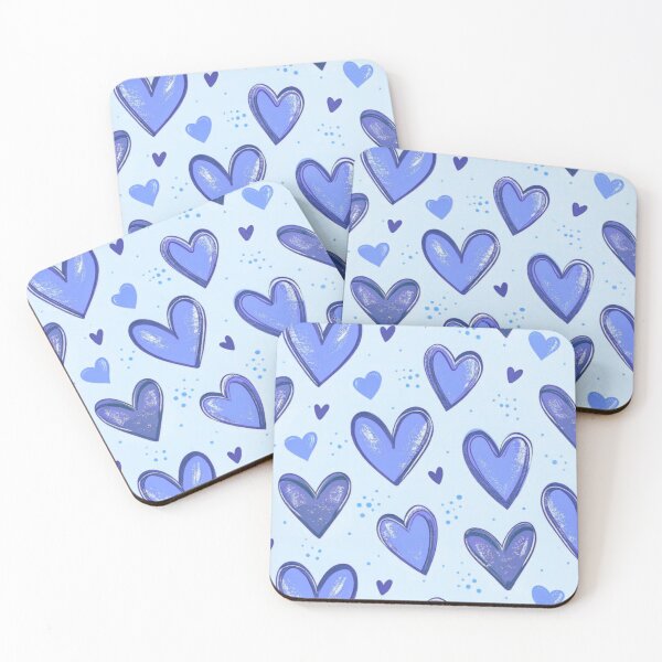 Item preview, Blue Heart Pattern Cute Design designed and sold by Kruti Collection.