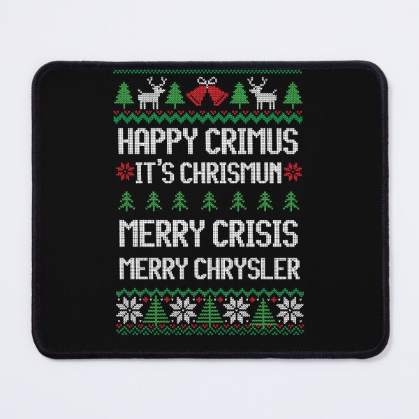 Item preview, Merry Chrysler - Happy Crimus, Merry Crisis Funny Ugly Sweater Christmas designed and sold by DesignsByAnett.