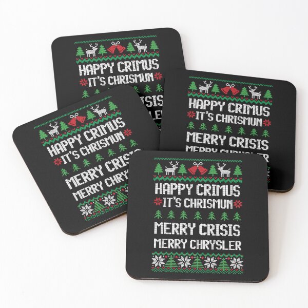 Item preview, Merry Chrysler - Happy Crimus, Merry Crisis Funny Ugly Sweater Christmas designed and sold by DesignsByAnett.