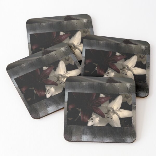 Item preview, Dark feminine flowers night sky designed and sold by BrontesWhimsyStore.