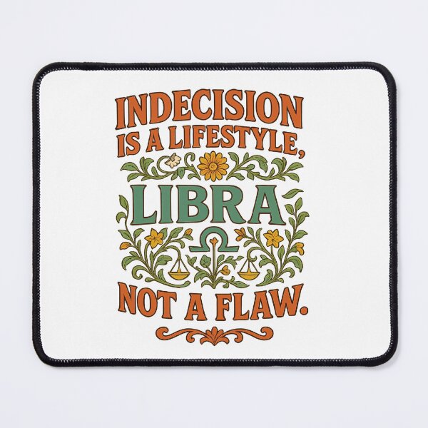 Item preview, Libra “Indecision is a lifestyle, not a flaw.” Art Nouveau T-Shirt | Humorous Zodiac Tee designed and sold by MySpiritTravels.