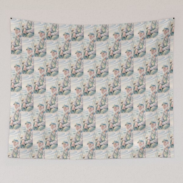 Item preview, Vintage Sailor Portrait At Sea By Merch, Limited Edition designed and sold by HERIBERTOMARTHA.