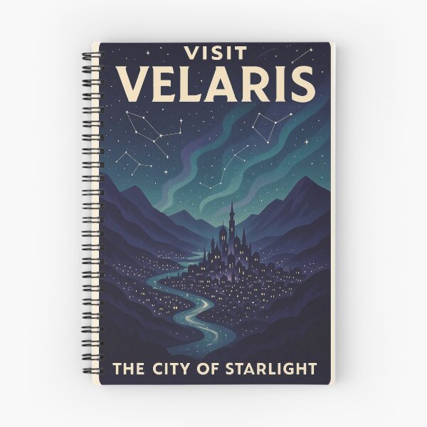 Item preview, Velaris Travel Poster | ACOTAR Series Inspired designed and sold by UGLibrary.