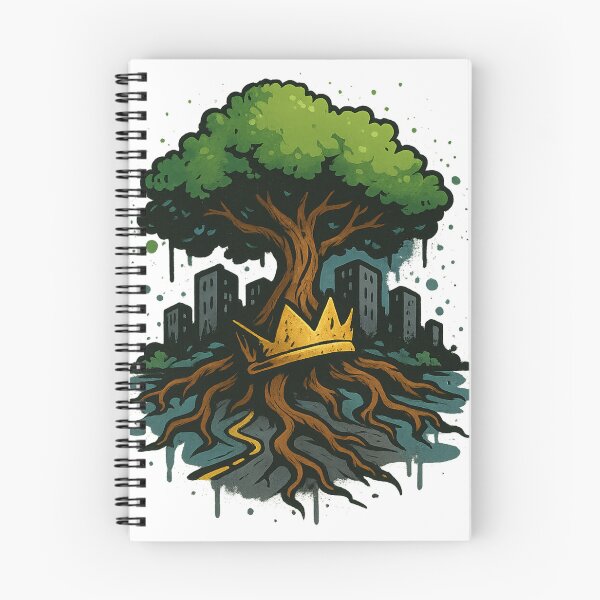 Item preview,  Roots of the City – Nature Meets Urban Graffiti Tee designed and sold by PastimeMastery.
