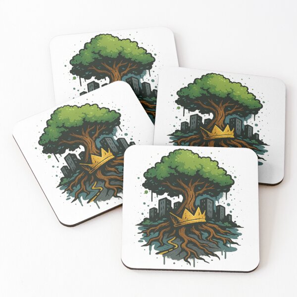 Item preview,  Roots of the City – Nature Meets Urban Graffiti Tee designed and sold by PastimeMastery.