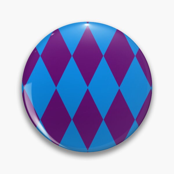 Item preview, Blue Purple Harlequin Diamonds Checkers Design  designed and sold by PatternTitan.
