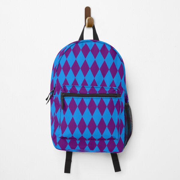Item preview, Blue Purple Harlequin Diamonds Checkers Design designed and sold by PatternTitan.