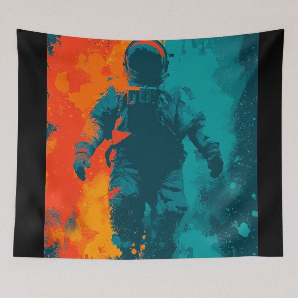 Item preview, Graffiti Astronaut – Neon Street Art Space Design designed and sold by Meiersbeste.