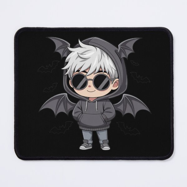 Item preview, Chibi Anime Bat Boy with White Hair | Kawaii Spooky Cartoon Design designed and sold by ColorSplash123.